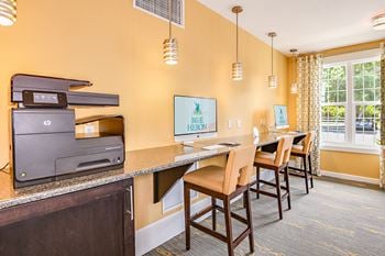 Business center w/ printing station